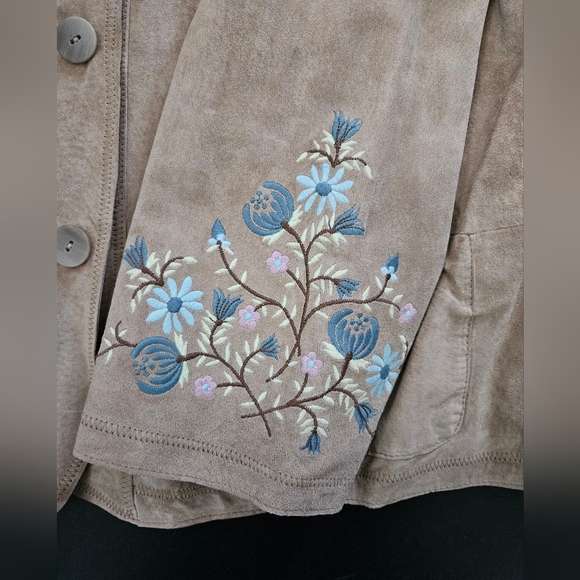 NWT - Suede J. Jill "Doe Multi" Color Blazer Jacket - Size XL - Picture 9 of 11